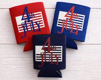 4th of July - Can Cooler