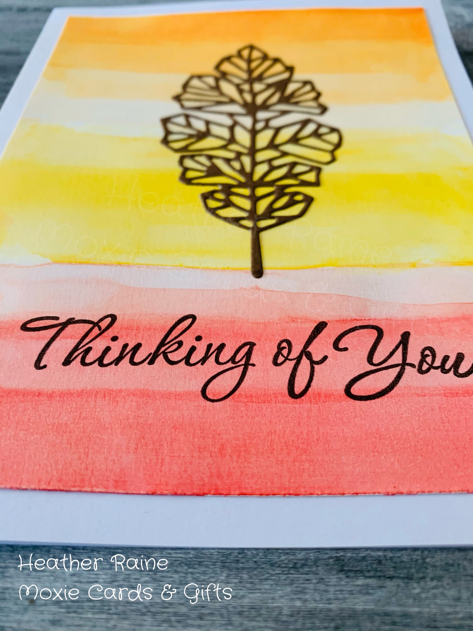 Thinking of You Words of Encouragement Watercolor Card  Etsy