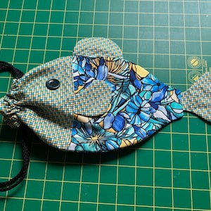 Fish Drawstring pouch