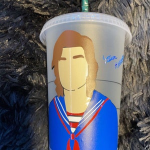 Steve Harrington Starbucks Cup Tumbler, Handmade, Stranger Things, Gift