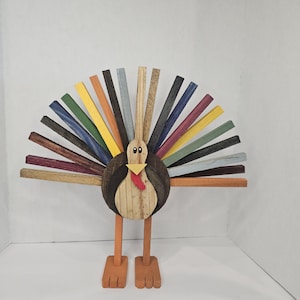 Rustic Wooden Turkey Centerpiece: Farmhouse Fall Decor