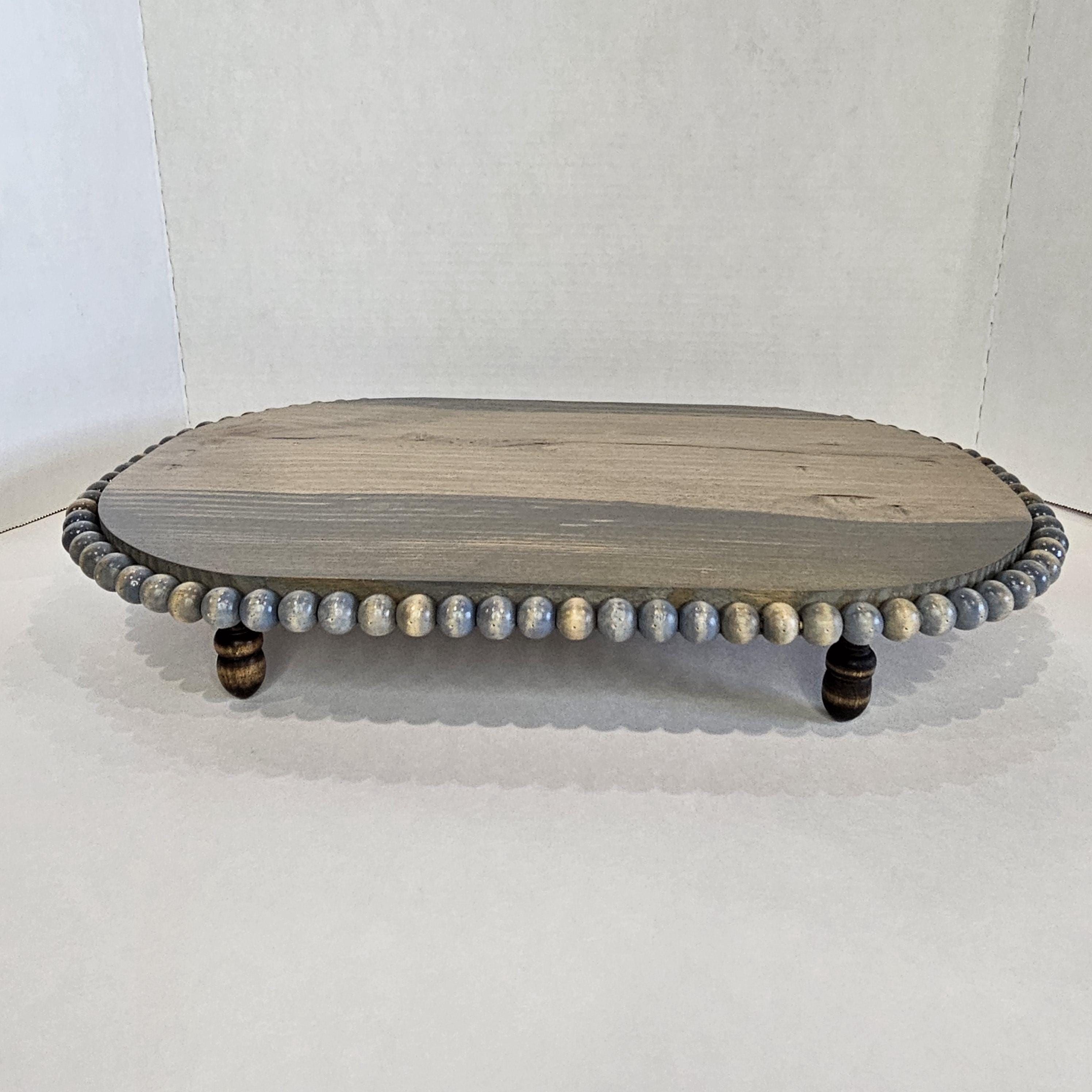Wood Riser 12 x 18 Riser Beaded Riser Dining Table Decor