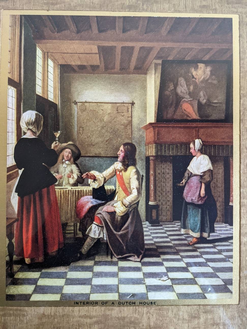 Vintage Interior of a Dutch House Painting by Pieter De Hooch Etsy