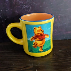 Vintage Steinzeug Winnie Puuh Bär Tasse Disney Store Kinder Cartoon TV-Serie Charakter
