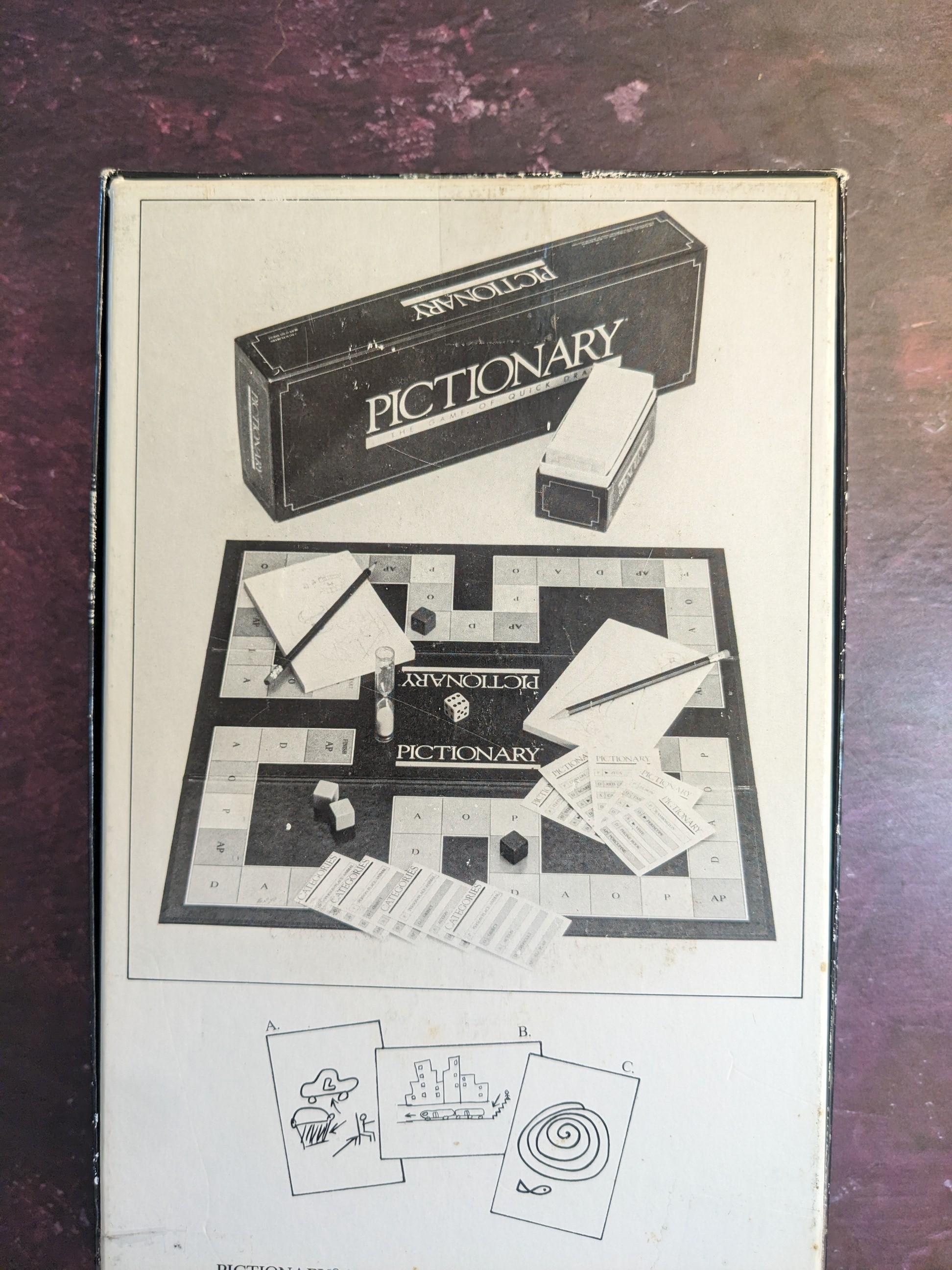 Vintage 1992 Pictionary Board Game: Family Games Night - Etsy