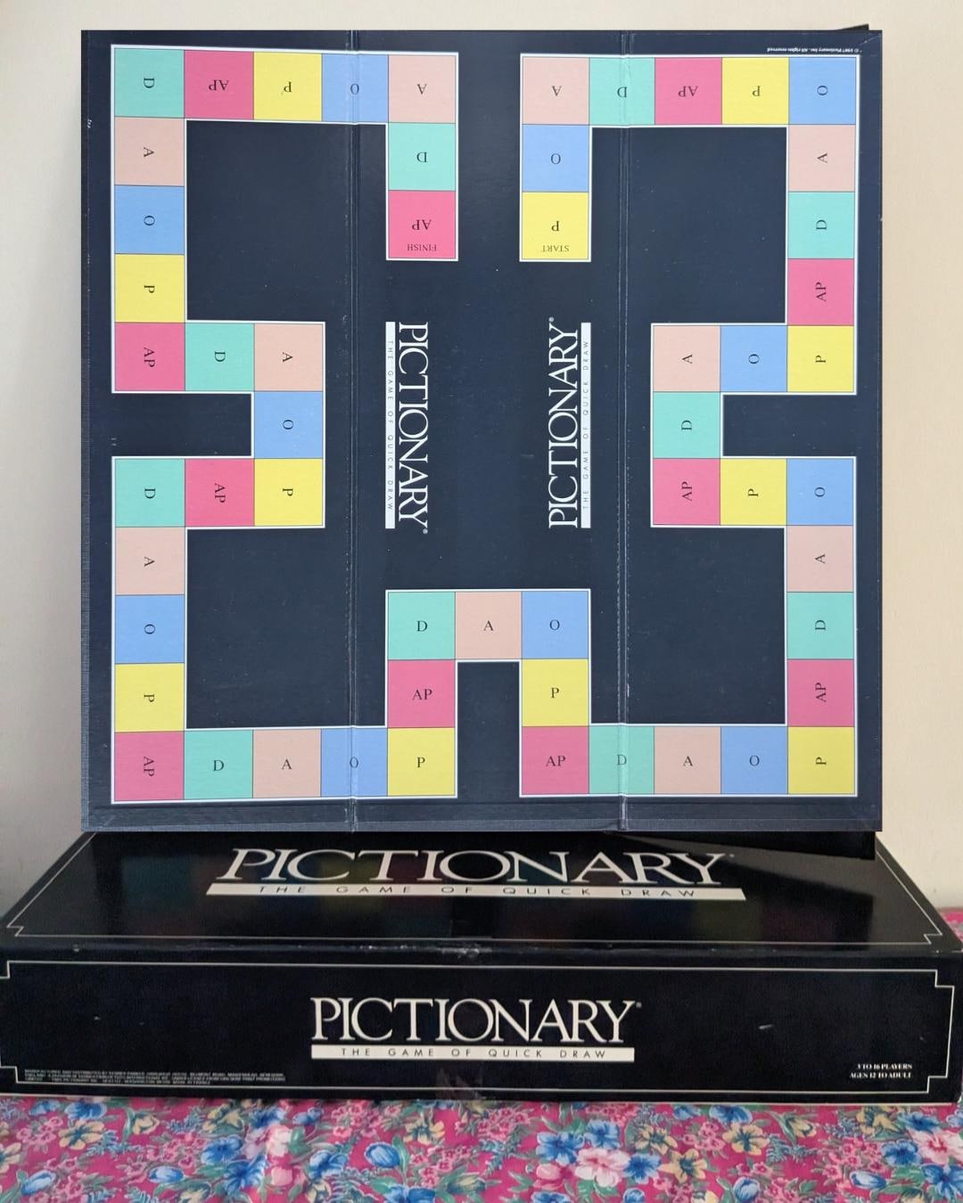 Vintage 1992 Pictionary Board Game: Family Games Night - Etsy