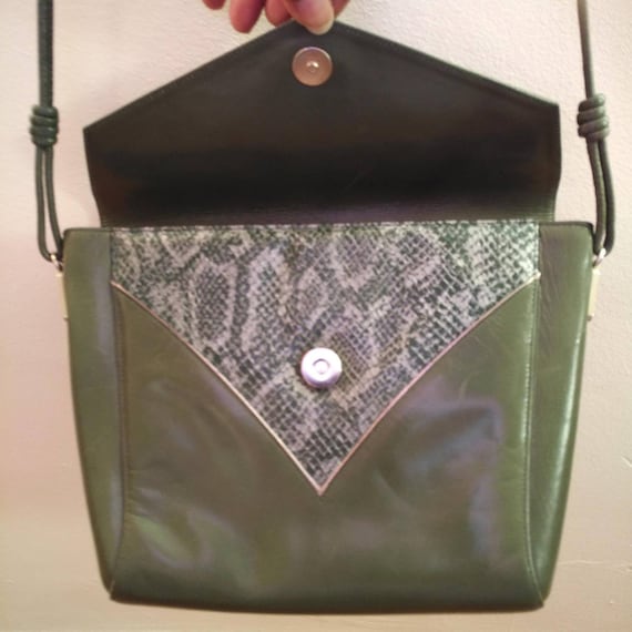 Vintage italian leather designer bag by Bruno Mag… - image 1