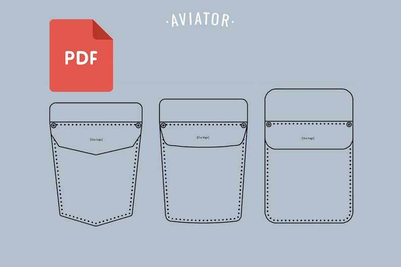 PDF Pocket Protector 3 Designs Template Tools Holder Etsy