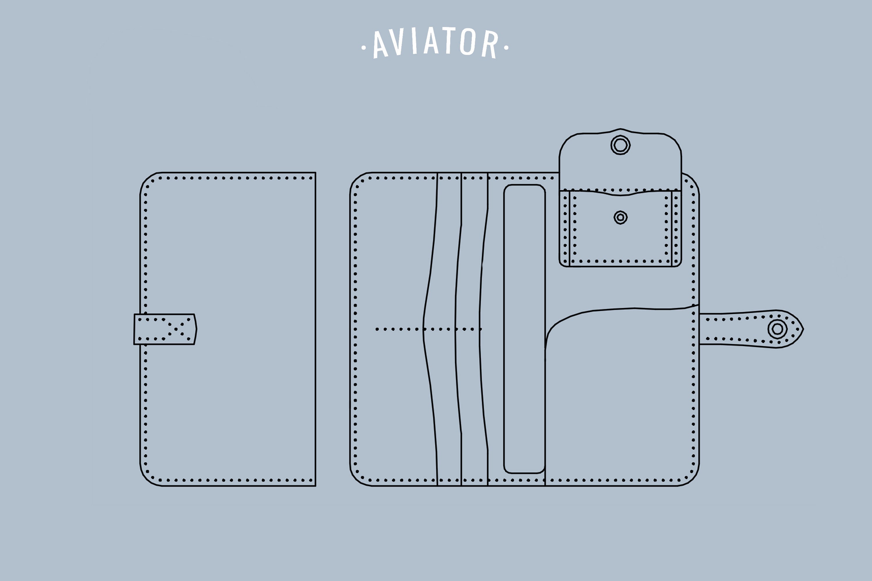 PDF Business Wallet 4 Template Leather Clutch Wallet Etsy