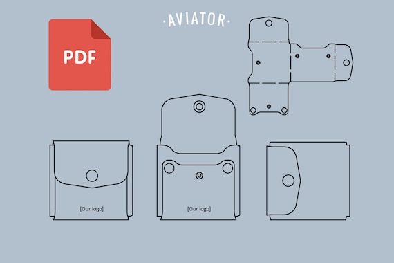 PDF Origami Wallet Template Simple Wallet Card wallet | Etsy