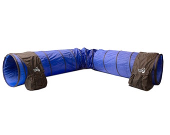 Better Sporting Dogs 16 Foot Dog Agility Tunnel with Sandbags | Dog Agility Equipment | Dog Agility Training