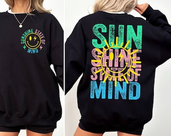 Sunshine State of Mind Sweatshirt, Retro Summer Vacation