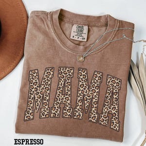 Comfort Colors© Leopard Mama Shirt, Mothers Day Gift, Leopard Mama T-Shirt, Retro Mom Tee,Gift For Mom,Vintage Cheetah Mama Tee,New Mom Gift
