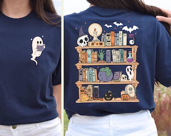 Ghost Book Reader Shirt,Library Book Lover Shirt,Reading Mom Gift Tee, Book Lover Gift,Skeleton Book Club,Reading Girl Shirts,Boo Book Shirt