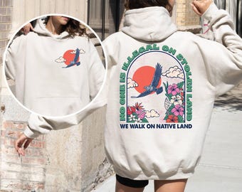 Human Rights Activism Hoodie, Equality Pro Immigrant Design