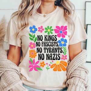 No Kings in America Shirt, Protest Shirt, Political Statement Shirt,Anti-MAGA Tee,Resist Shirt,Rejecting Republican Oligarchy,Social Justice
