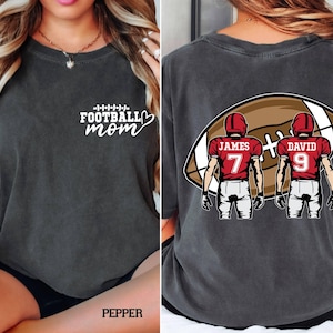 Varsity Style - Football Mom - Comfort Colors Tee