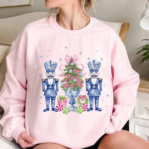 Chinoiserie Nutcracker Christmas Sweatshirt, Nutcracker Sweater for Women, Christmas Gift, Cute Nutcracker Mom Funny Nutcracker Ballet Sweat image 4