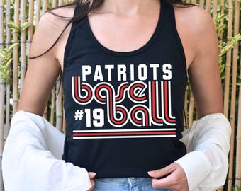 Personalized Baseball Mom Tank, School Team Shirt, Game Day Tank