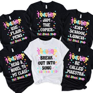 Personalized Teacher Shirt, Back To School Shirts, Funny Most Likely To Tees,Teacher Gift,Matching Teacher Group Shirts,Teacher Appreciation