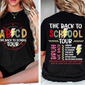Comfort Colors ABCD Teacher Tour Shirt, Back To School Shirt, End of Year Pnh Shirt,Teacher Gift, Kindergarten Elementary School T-shirt