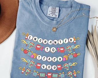Comfort Colors Teacher Shirt, Back To School, Friendship Bracelet Design