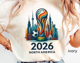 Comfort Colors© World Soccer 2026 Shirt: Football Family matching  Canada Mexico USA Sport Tee