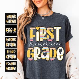 Personalized Teacher Team Shirt, Custom Matching Teacher Team Shirts,Custom Grade Level Team Tee,Teacher Group Gift,Back to School Staff Tee