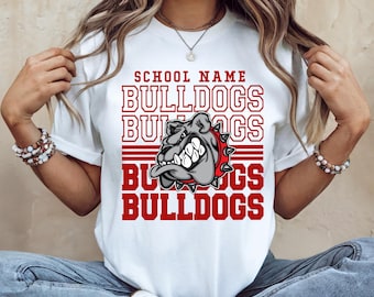 Custom School Spirit Shirts, Personalized Sports Team Mascot Shirt, Matching Game Day Jeersey, Football Mom Shirt