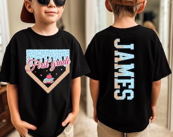 Personalized Drip Back To School Boys Shirt, Custom Kid Name Shirt,School Clothing 1st Day of School Outfit,Kindergarten Tee,First Grade Tee