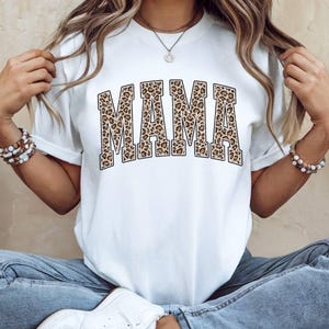 Leopard Mama Shirt, Mothers Day Gift, Leopard Mama T-Shirt, Retro Mom Tee, Gift For Mom, Mama Shirt,Vintage Cheetah Mama Tshirt,New Mom Gift