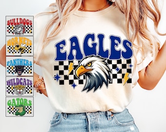 Comfort Colors Mascot Tee, Personalized School Spirit Shirt
