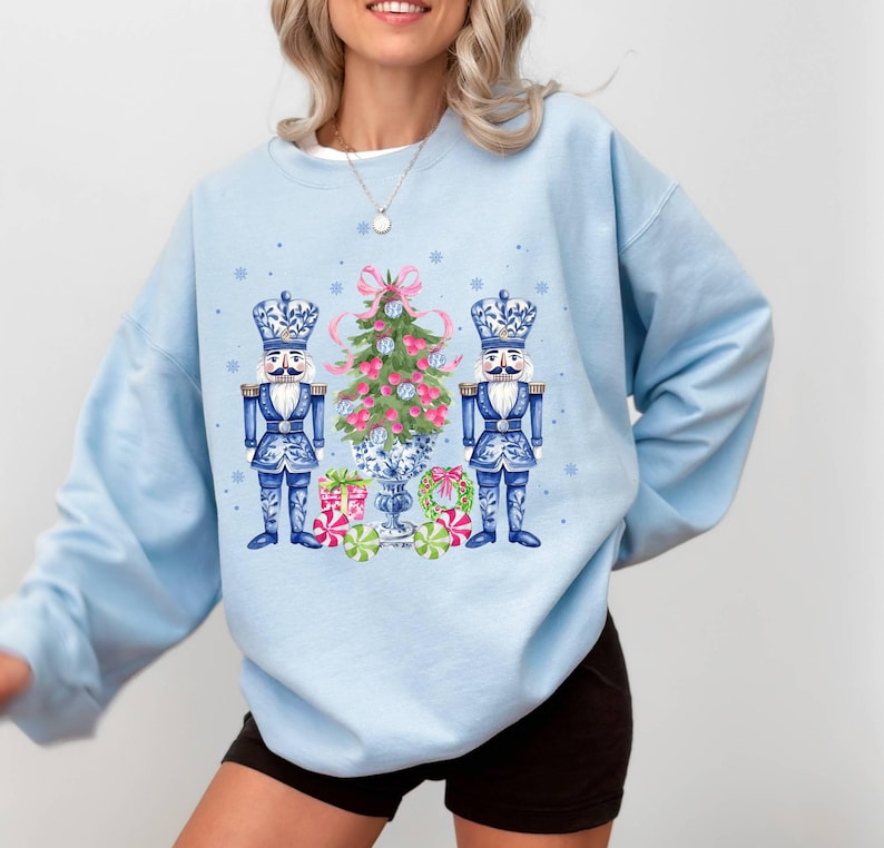 Chinoiserie Nutcracker Christmas Sweatshirt, Nutcracker Sweater for Women, Christmas Gift, Cute Nutcracker Mom Funny Nutcracker Ballet Sweat image 7
