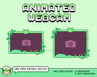 Cute Frog Webcam Overlay / Twitch Overlays / Camera Frame / - Etsy