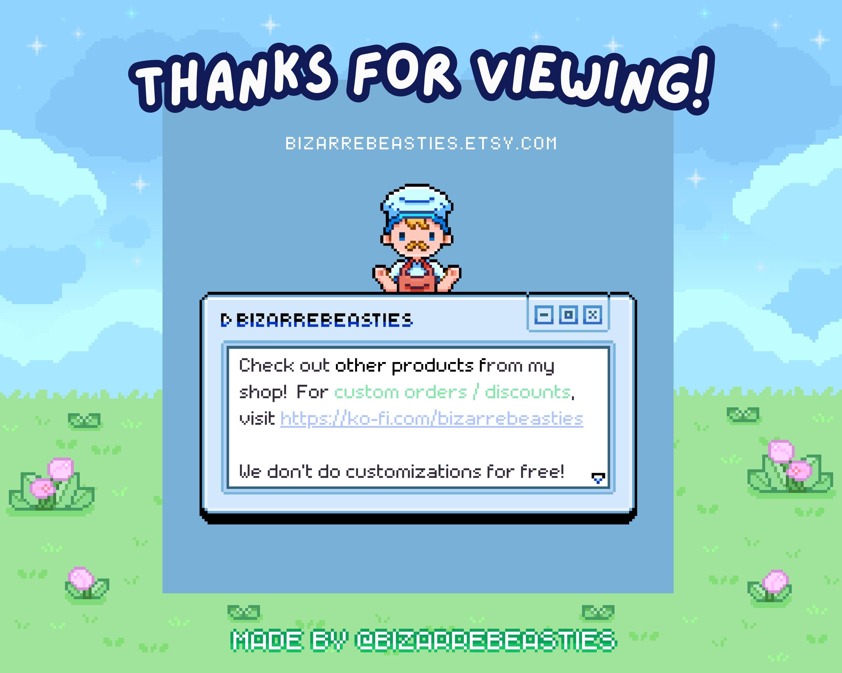 Animated Pixel Art Sprite-tuber Model - Premade Vtuber Assets, Cute ...