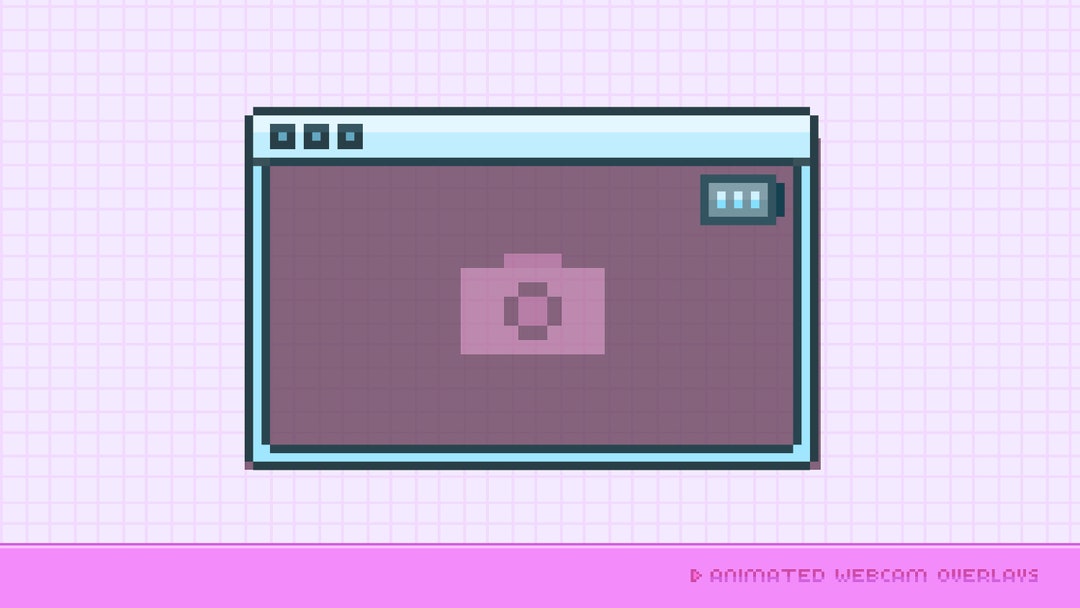 Cute Animated Webcam Overlay 8bit Pixel Art All-in-one - Etsy