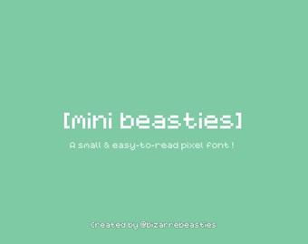 Pixel Font - Mini Beasties