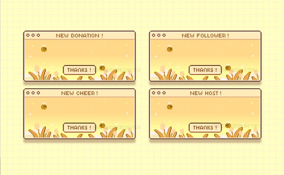 Cute 6x Twitch Alerts Pack Static Image Png 8bit Pixel Art Etsy Cute 6x Twitch Alerts Pack Static Image Png 8bit Pixel Art Etsy