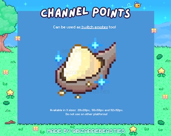 Twitch Emote or Channel Point - Pixel Art Stream Rewards, Emotes, Channel Rewards, Subscriber Perks, Kawaii Pixel Icons - Glittering Sugar