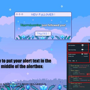 Cute 6x Animated Alerts Animated Twitch Alerts Pack Pixel - Etsy