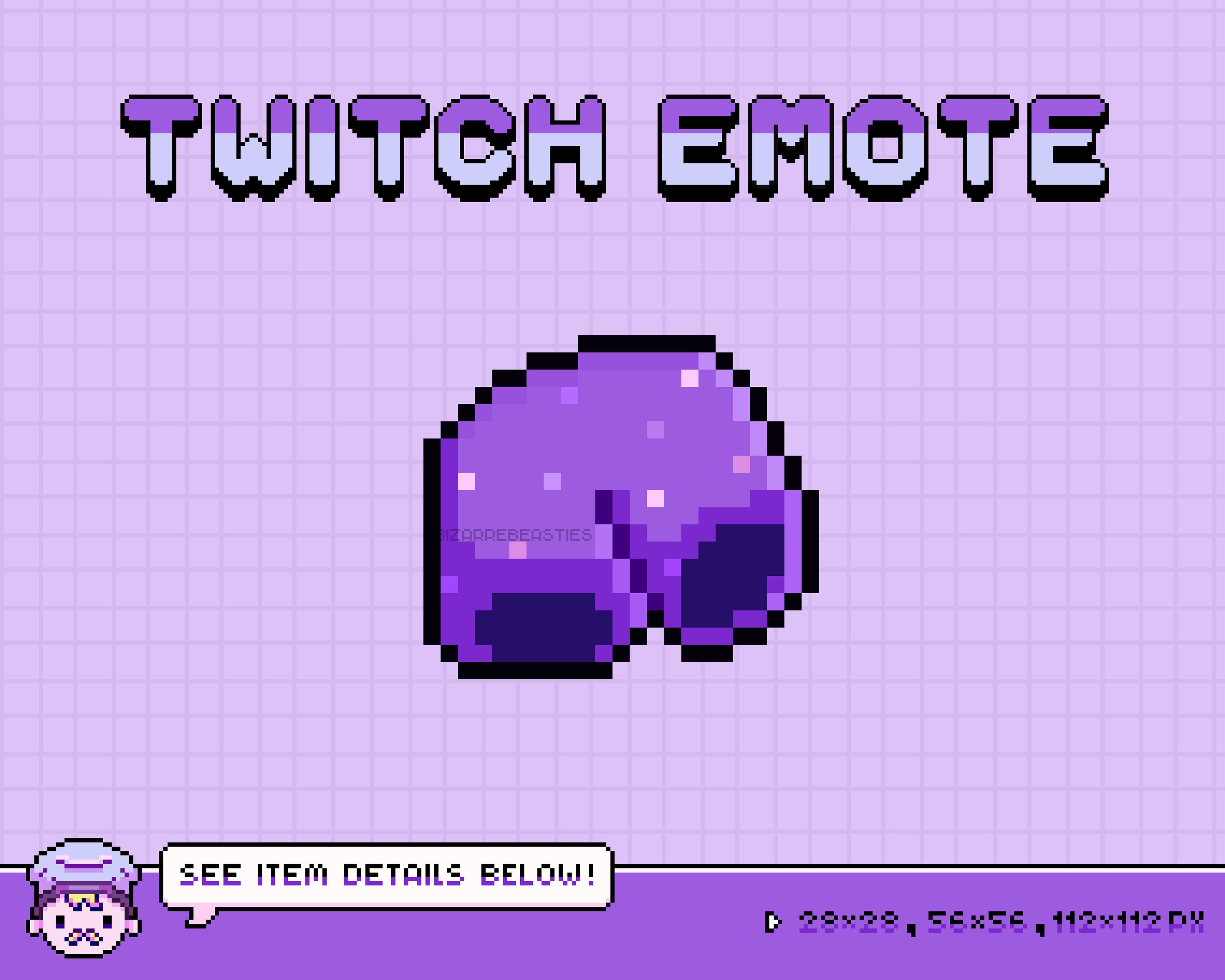 Süßer Twitch Emote Pixel Art Emote Stream Emote Funny | Etsy Österreich
