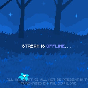 Cute 4x Animated Twitch Stream Screens Pack Pixel Art Starting, Ending ...