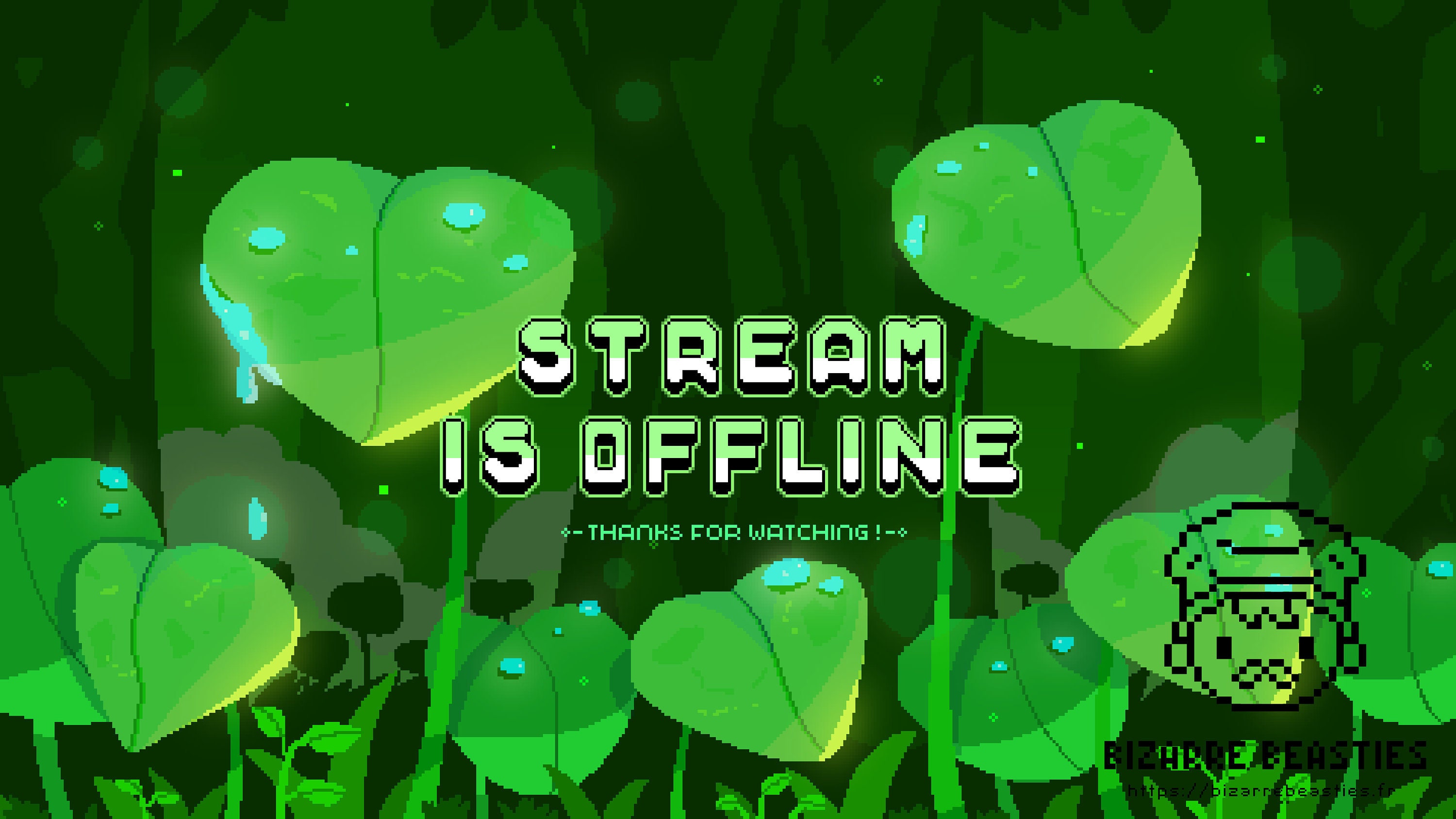 Cute Twitch Offline Banner Not animated Pixel Art Static | Etsy