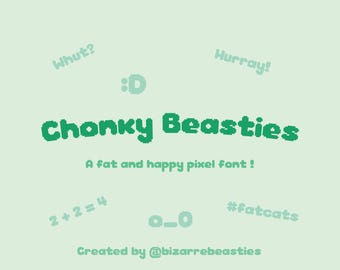 Pixel Font - Chonky Beasties