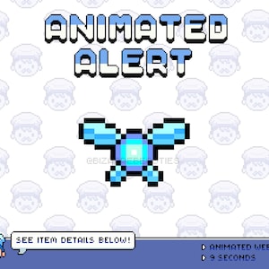 Cute Animated Stream Alert ~ Twitch Alert, Alert Box, Animated Alert, Pixel Art Alert ~ Magical Forest Legend Elves Fairies ~ Faerie Theme