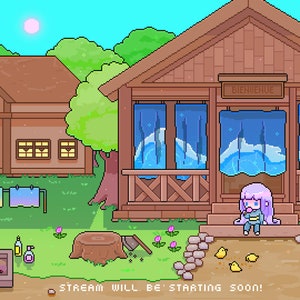 Cute 4x Animated Twitch Stream Screens Pack~ 8bit Pixel Art Animation ~ Starting, Ending, Offline, Brb ~ Kawaii Aesthetic, Cottagecore Life