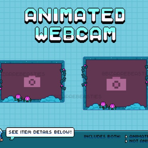 Cute 3x Animated Twitch Stream Screens Pack 8bit Pixel Art | Etsy