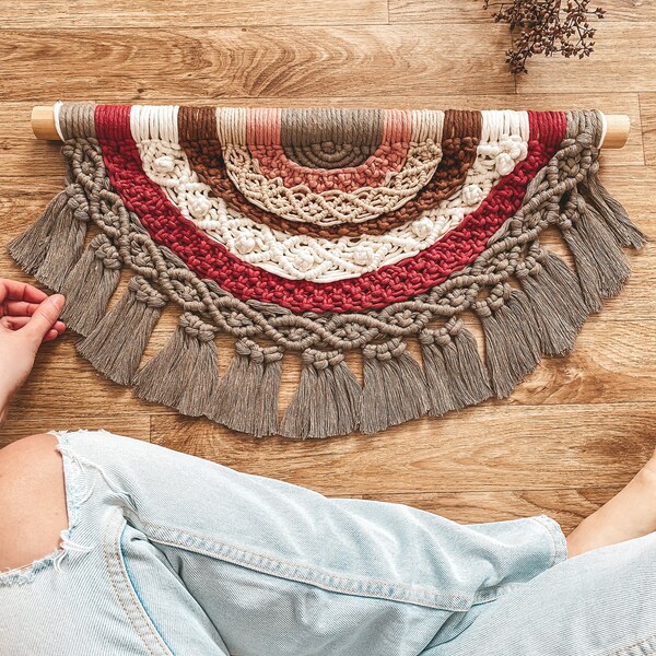 Colorful Macrame Wall Hanging Etsy