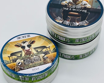 Cow Lick Moustache Wax: Vegan Strong Hold (60ml)
