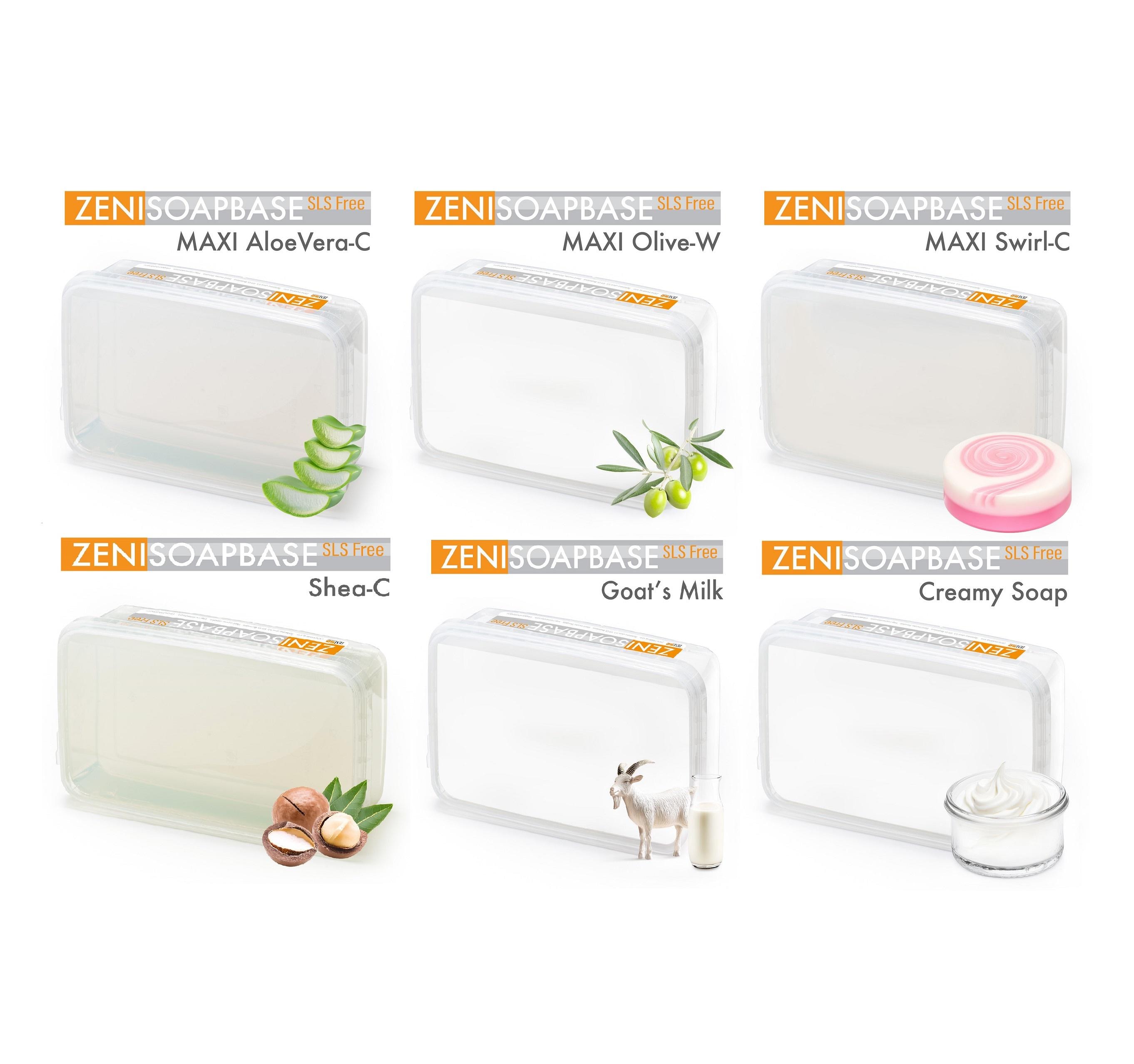 1kg ZENISOAP Raw Soap Pouring Soap Creamy Soap, Shea Base, With